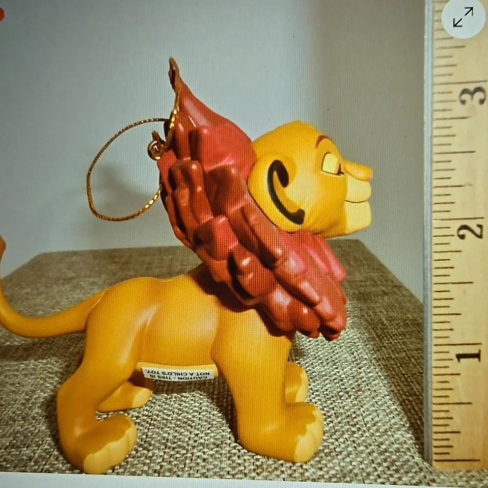 Vintage Disney Hallmark Simba The Lion King Ornament Released 1995 Excellent
